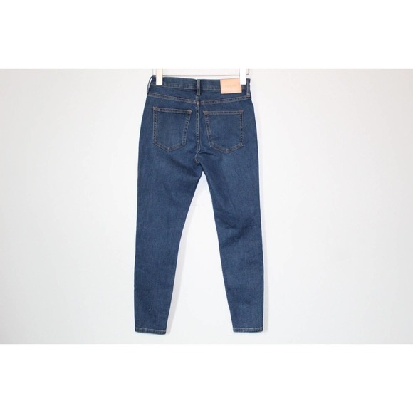 ✨2/$20 Everlane Mid Rise Skinny Ankle Jeans Blue Dark Wash Jean Size 26 H14249 - Picture 8 of 16